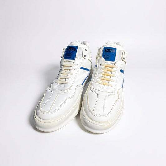 Men's White Casual High-Top Sneakers - ShariQ